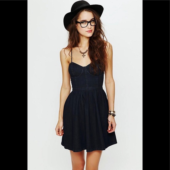 Free People Dresses & Skirts - Free people denim bustier dress